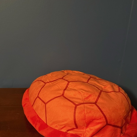 21” Orange Turtle Shell Backpack plush - Picture 3 of 5